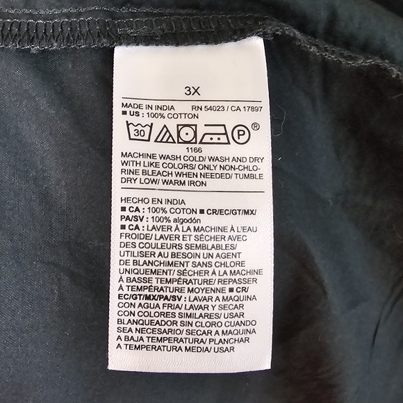 Old Navy Shirt Womens 3X Button Up Long Sleeve The Boyfriend Shirt Top Green - Picture 6 of 9